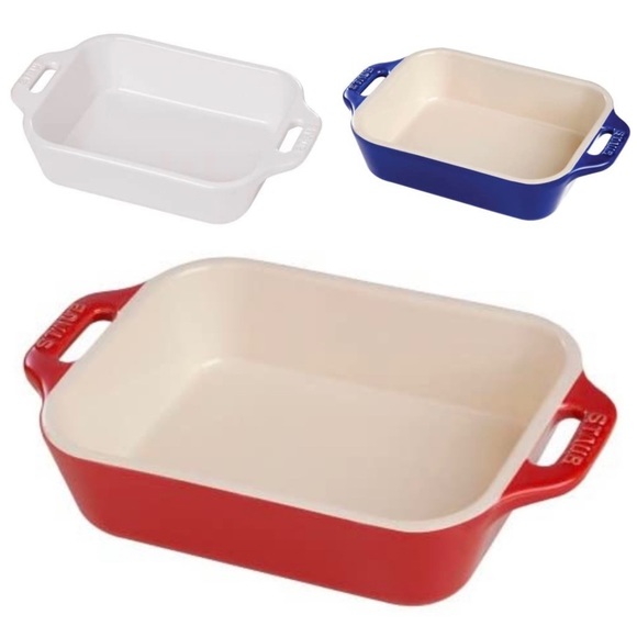 Staub Other - 🎉💙❤️🤍🇺🇸3 pieces Staub baking dish